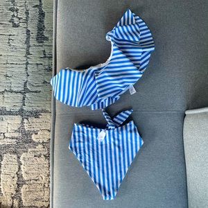 Onia X WeWoreWhat Positano 2 piece Swimsuit.